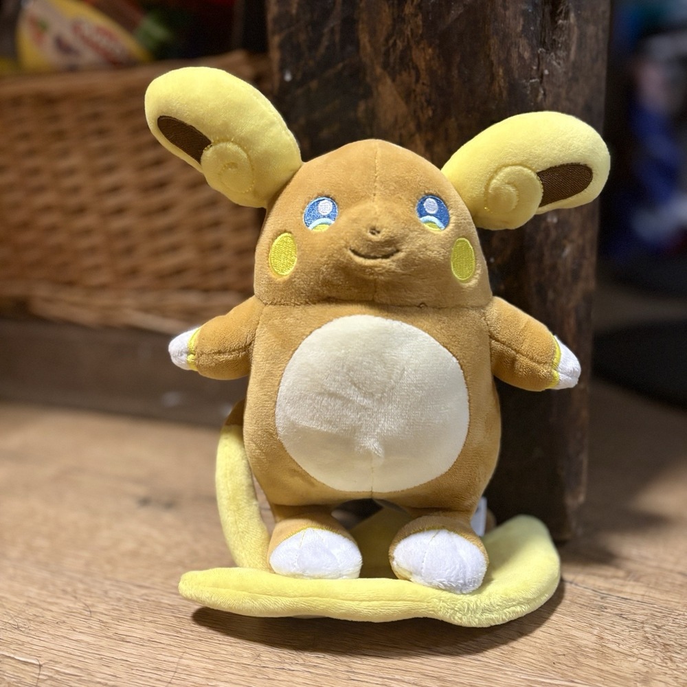 Pokémon Center 2017 Alolan Raichu Pokedoll Plush 9" Stuffed Animal Anime Manga